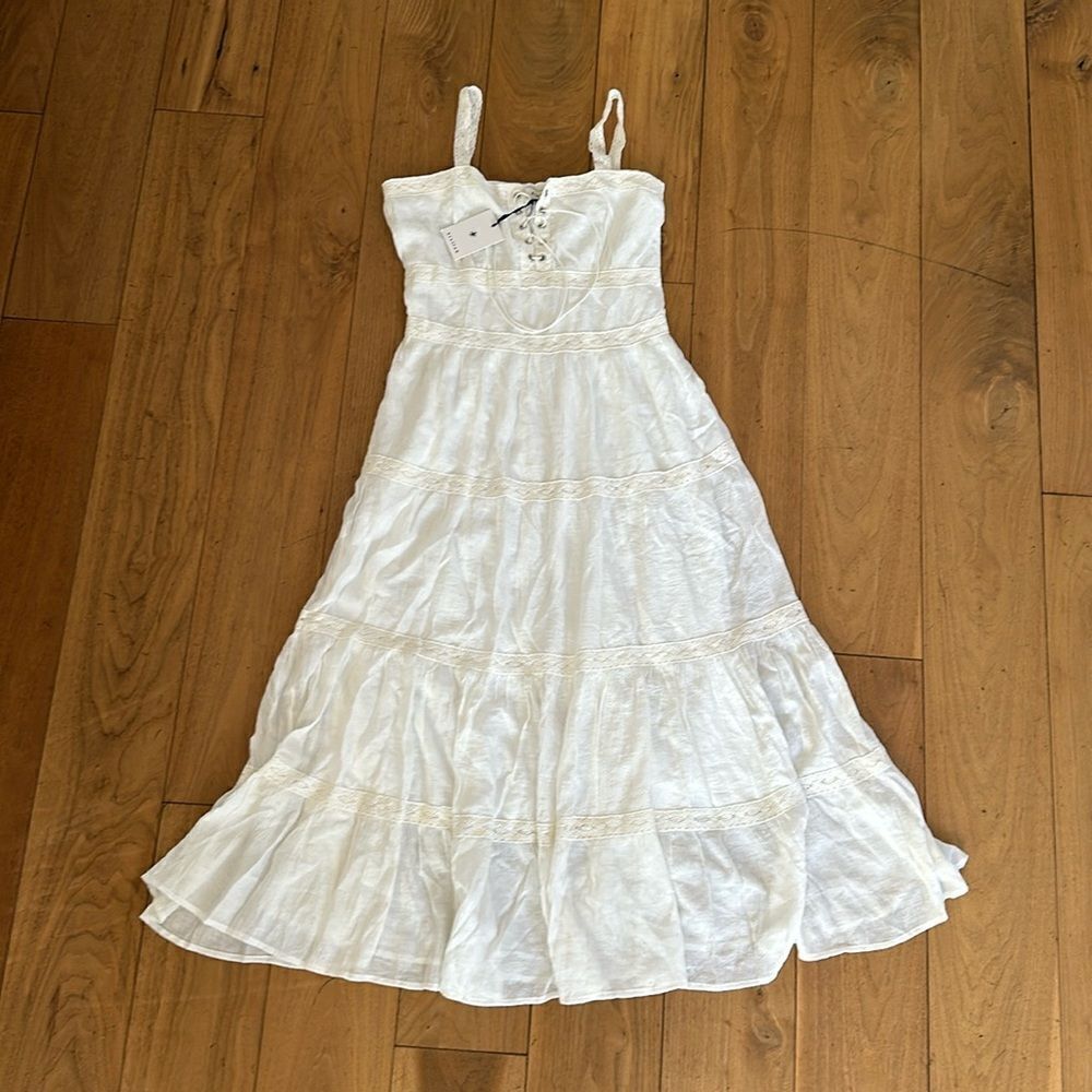 STELLAH White Cami Midi-Dress NEW with Tag Size medium